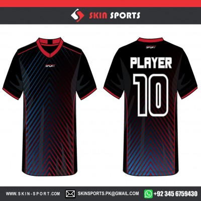BLACK & BLUE ARROWS   SOCCER JERSEYS